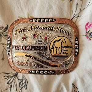 Montana Appaloosa National show Belt Buckle